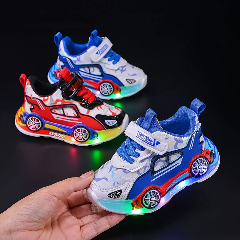 Kindersport zapatillas antideslizantes con luces para niño otoño - imagen 5