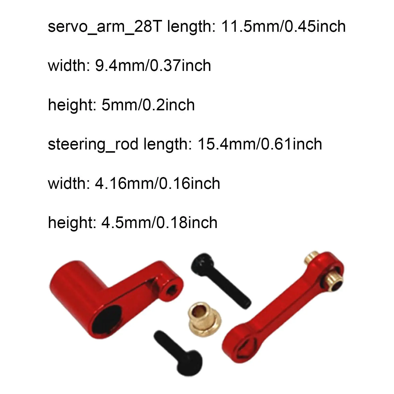 Brazo de servo de aluminio para coche teledirigido, dirección - imagen 5