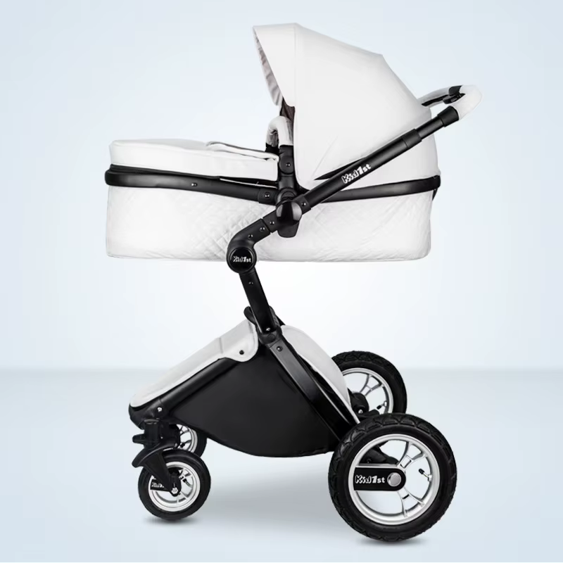 Cochecito de bebé ligero de cuero para viajar - imagen 3