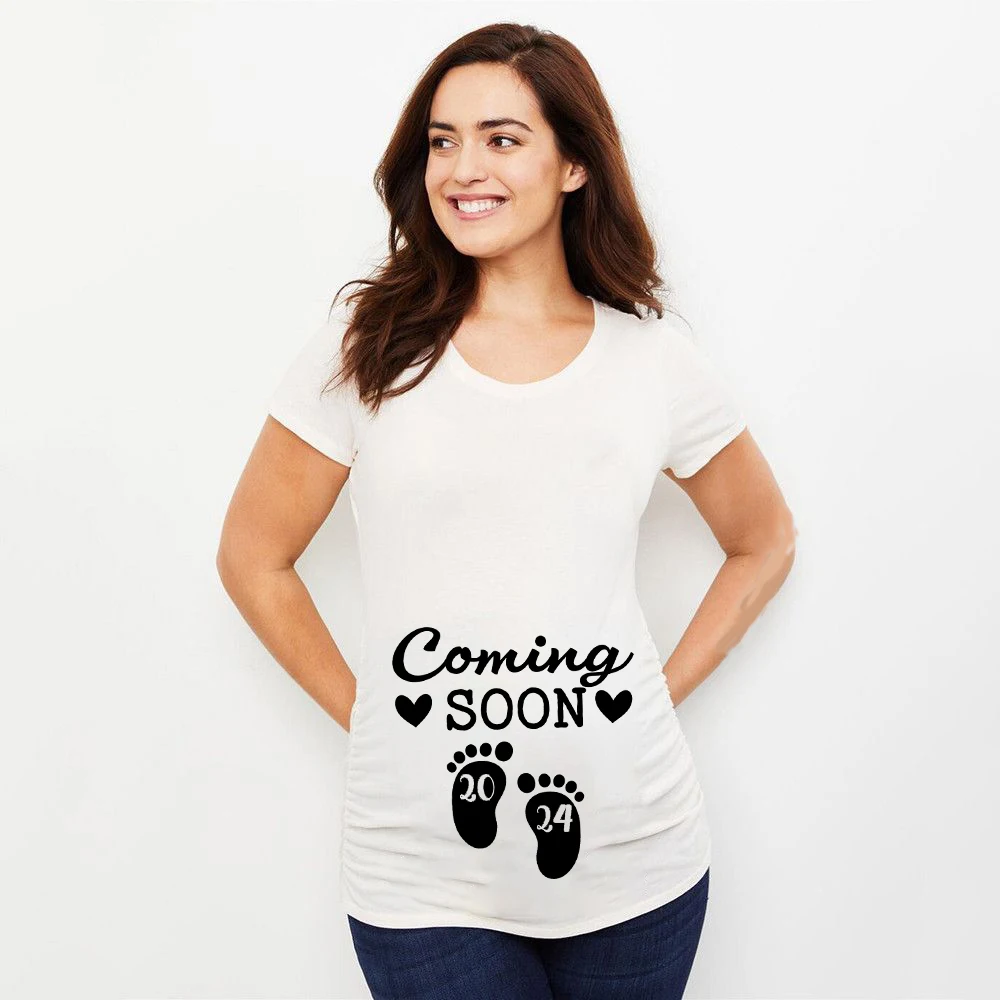 Camiseta maternity veraniega para embarazada – tela suave y transpirable - imagen 4