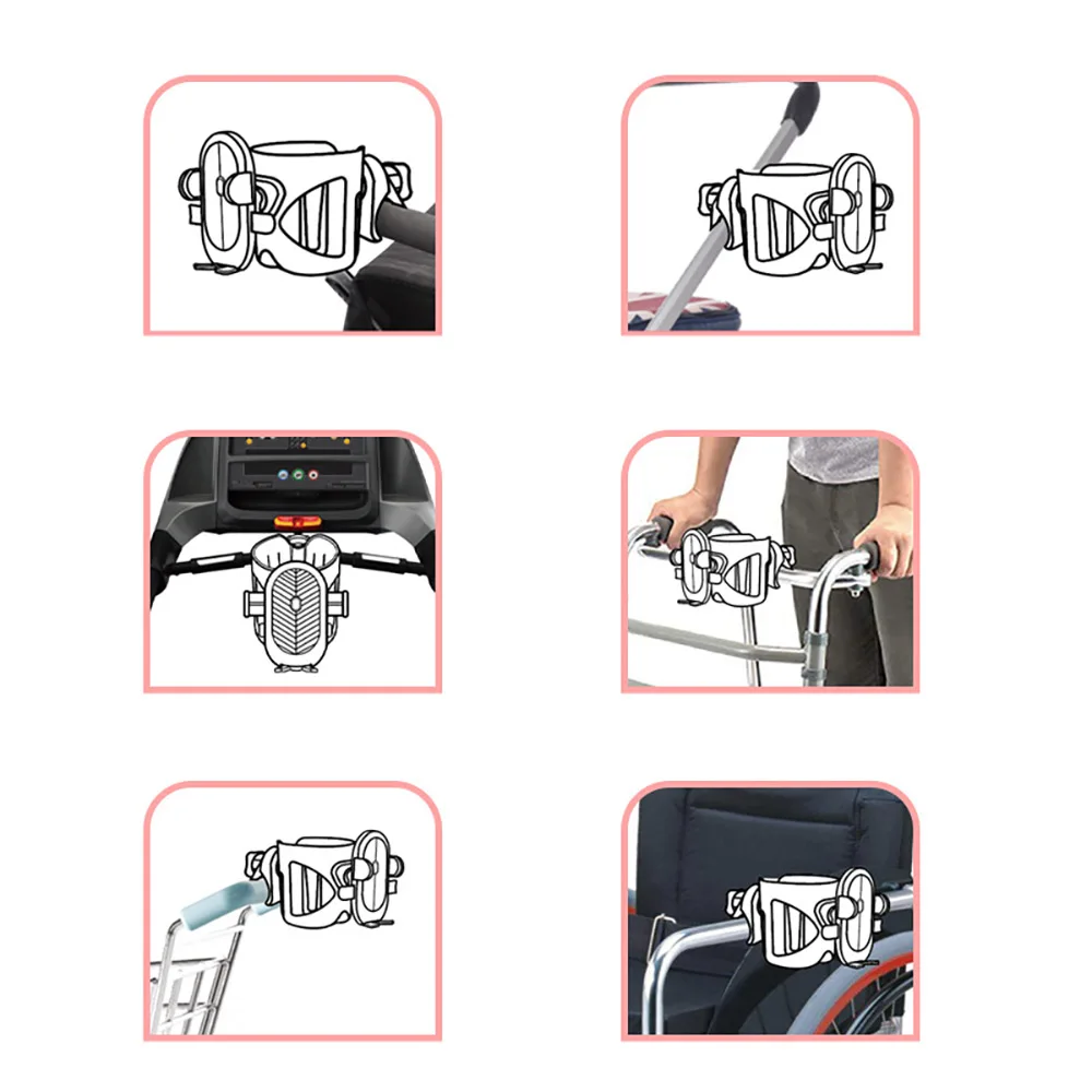 Portavasos para cochecito con soporte telefónico práctico y seguro - imagen 2