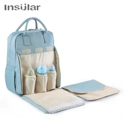 Bolsa de pañales momia impermeable multifunción para viajes