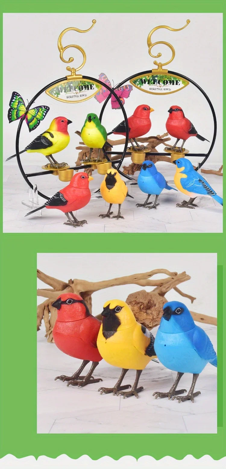 El pájaro cantor como decoración