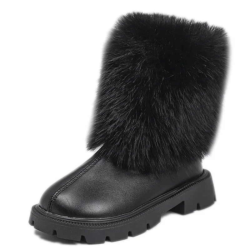 Botas de invierno niña forro polar clásico retro 2025 - imagen 2