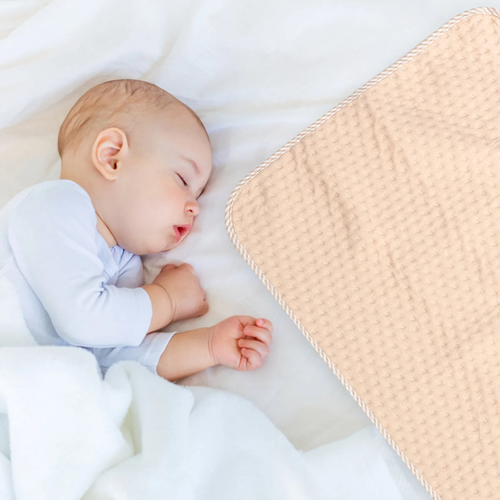 Colchoneta para cama de bebé impermeable y transpirable algodón - imagen 2
