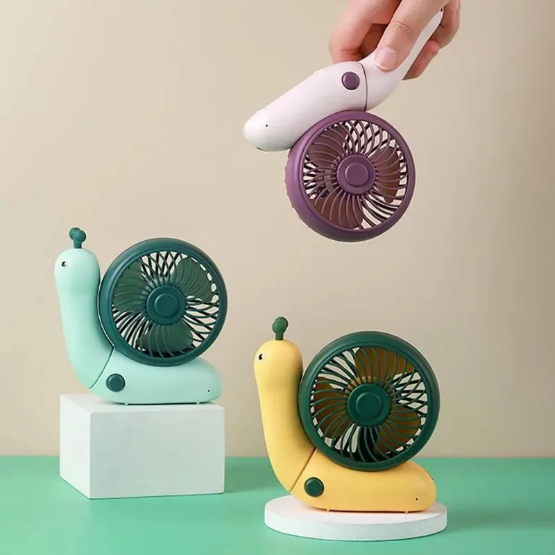 Ventilador portatil silencioso con diseno caracol - plegable escritorio - imagen 4