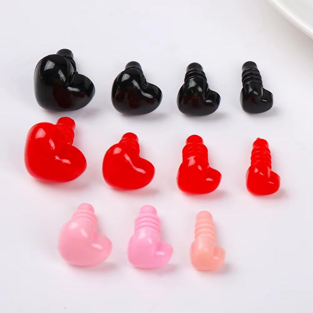Nariz de seguridad con forma de corazón para Amigurumi y peluches