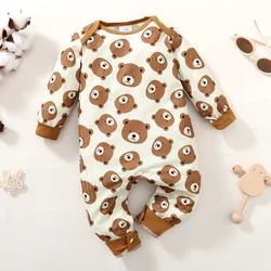 Pelele manga larga para bebé con estampado de oso – 0-18 meses