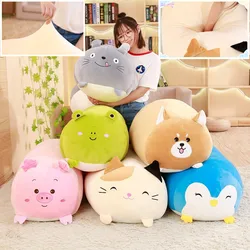 Almohada de peluche infantil con forma de gato y cerdo suave