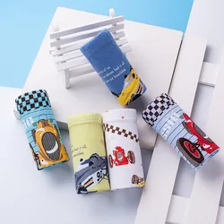 Calzoncillos slip de algodón para niños con dibujo de coche