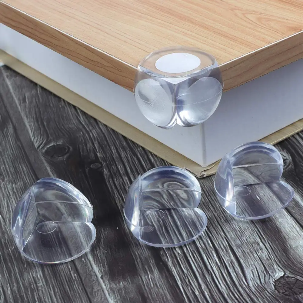 Protectores esquinas de mesa de silicona transparentes anticolisión - imagen 3