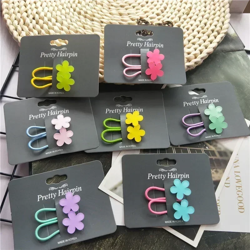 Lazos y bandas elásticas fluorescentes corazón estrella pelo infantil - imagen 3