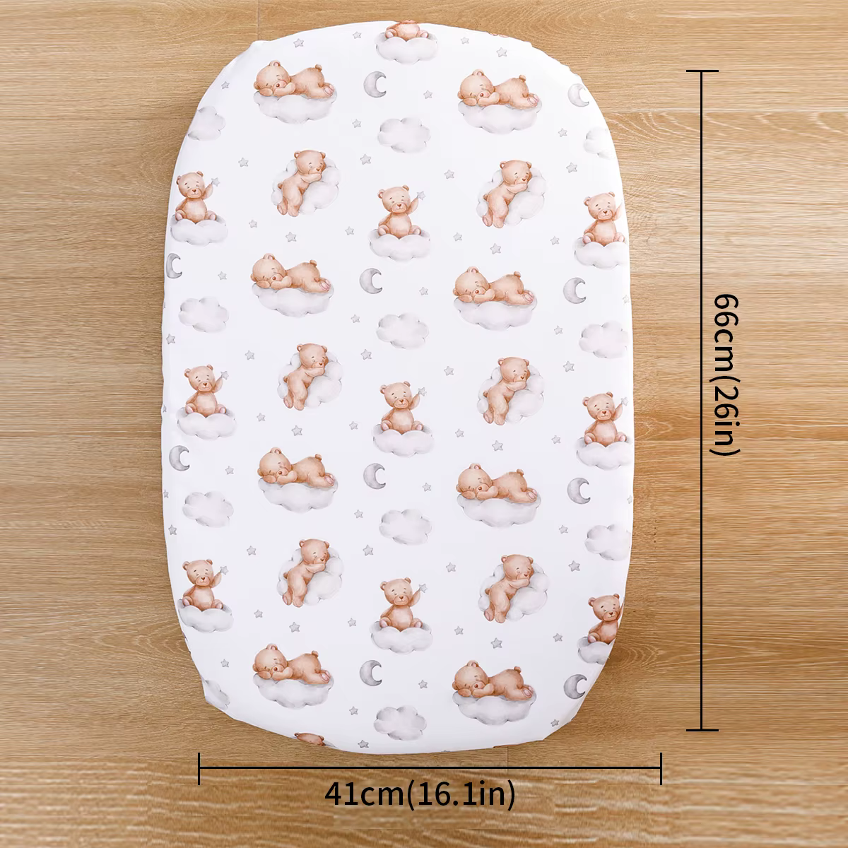 Elinfant Sábana ajustable para cuna – Funda de colchón suave - imagen 3