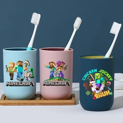 Vasos para enjuague bucal y cepillo dental con videojuegos