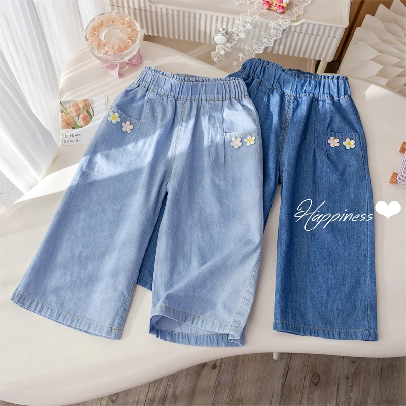 Vaqueros elásticos de mezclilla para niña – cómodos y versátiles - imagen 5