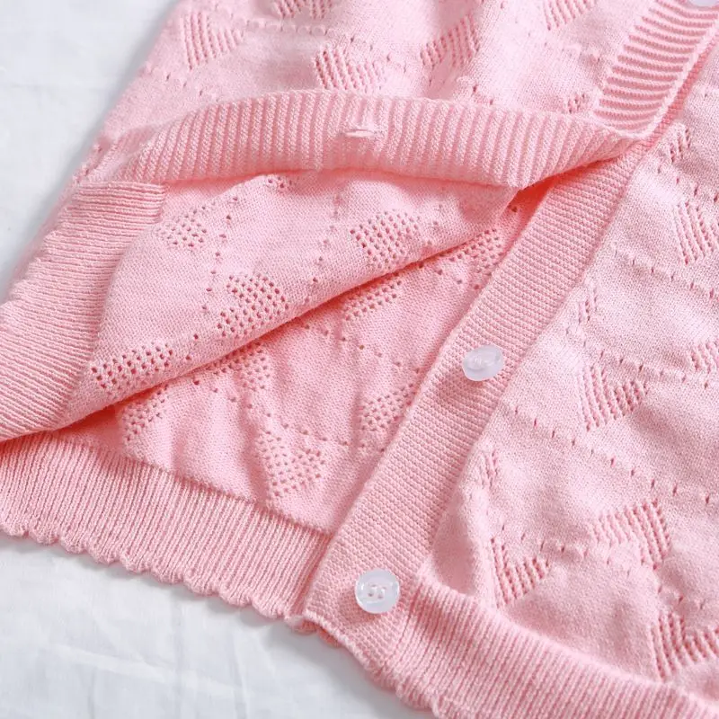 Cárdigan de punto para niñas con cuello V - Ligero primaveral - imagen 5