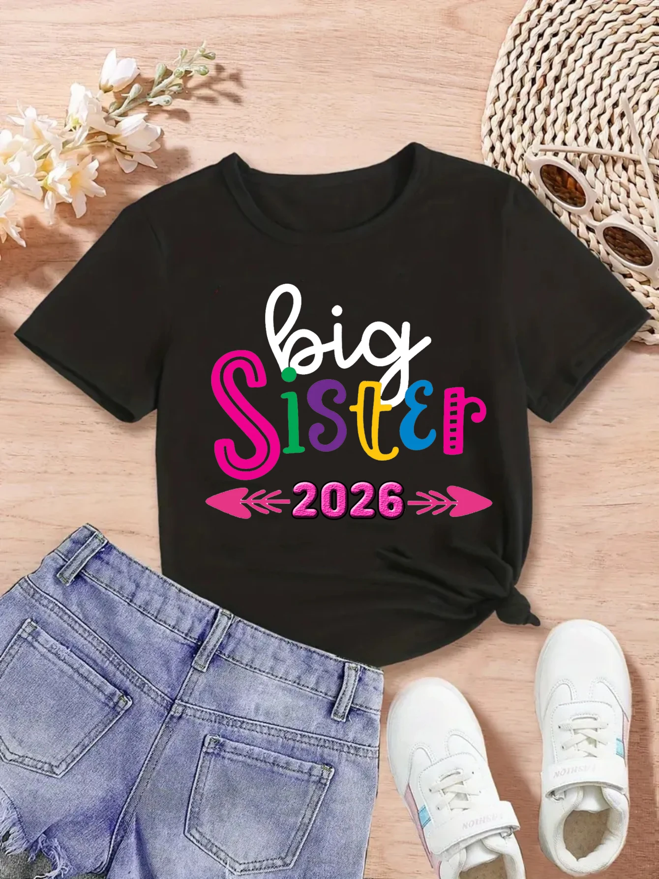 Camiseta a juego y estilo kawaii para niños