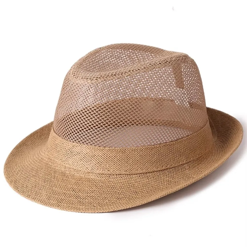Sombrero de malla transpirable con ala enrollada y protección solar - imagen 2