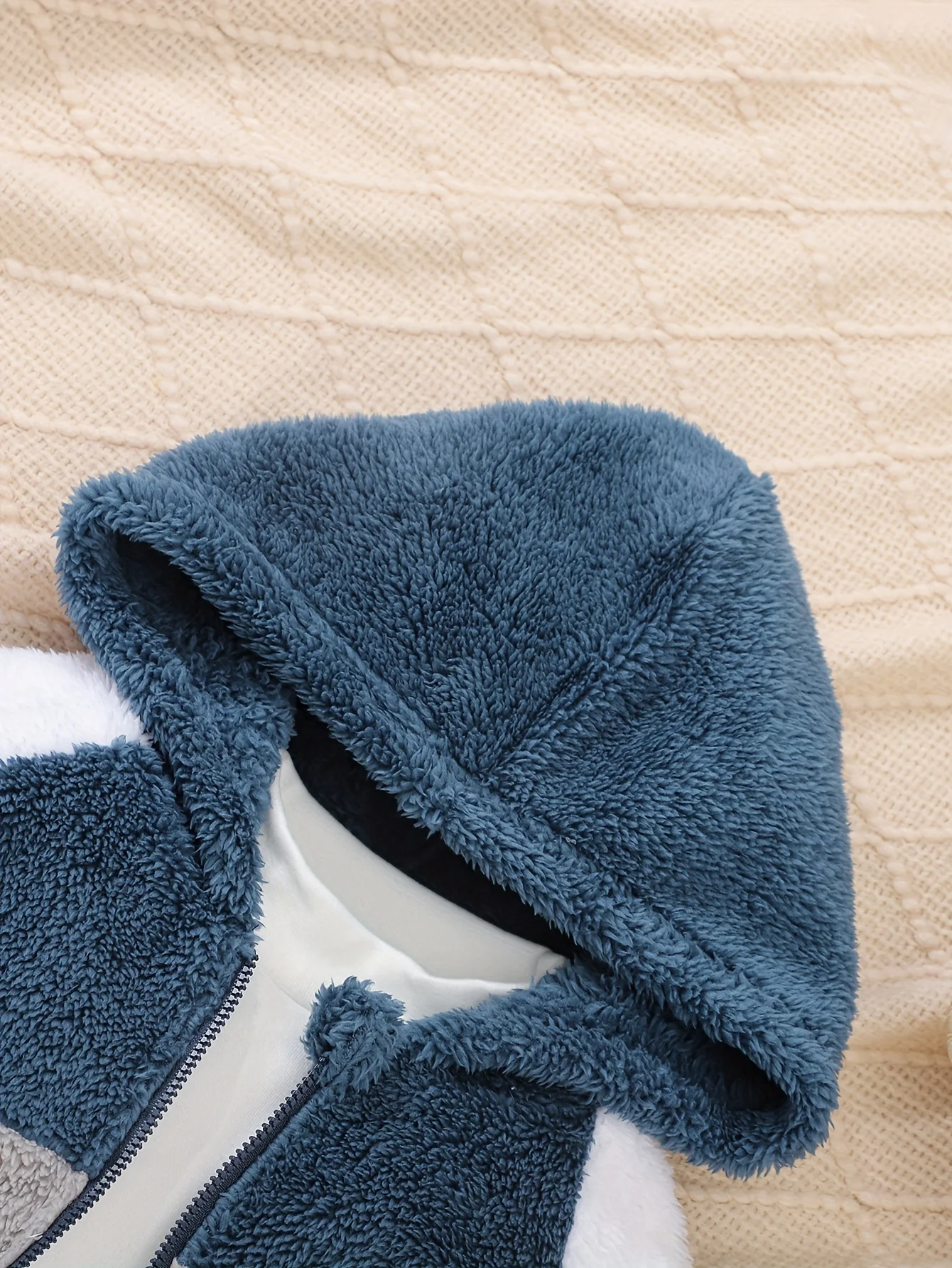 Chaqueta con capucha cálida de felpa suave para otoño e invierno - imagen 5