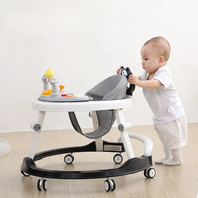 Andador bebé multifuncional con asiento y altura ajustable - imagen 5