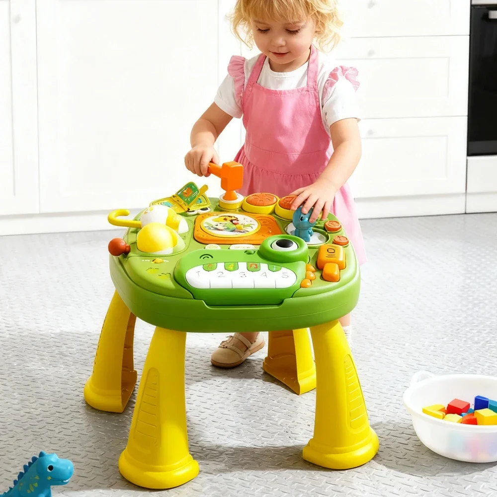 Mesa de actividades para bebé con sonidos y juegos sensoriales - imagen 2