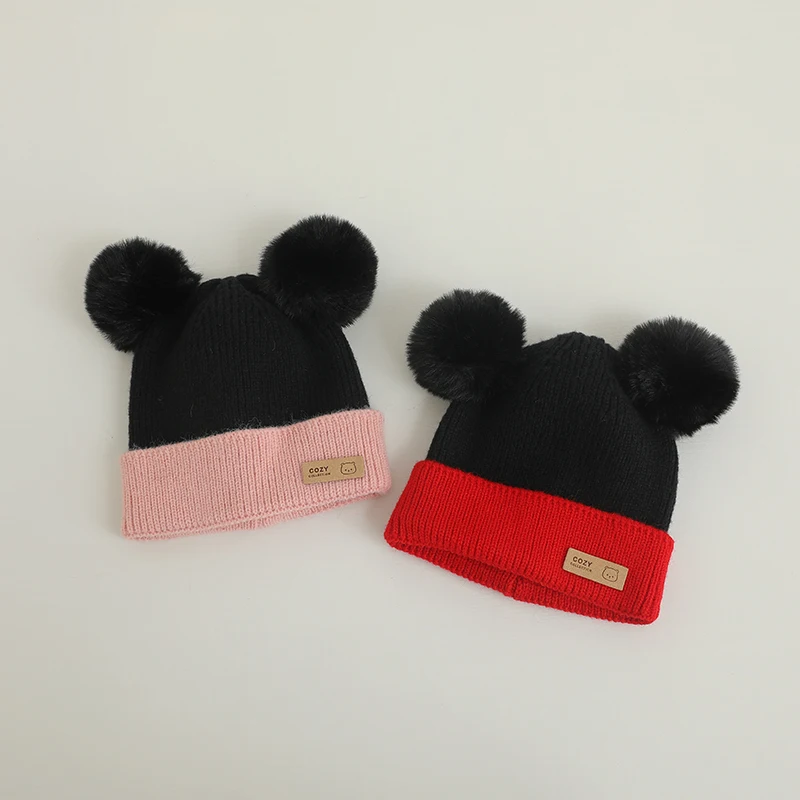 Gorro invierno bebé con orejas ratón suave cálido - imagen 4