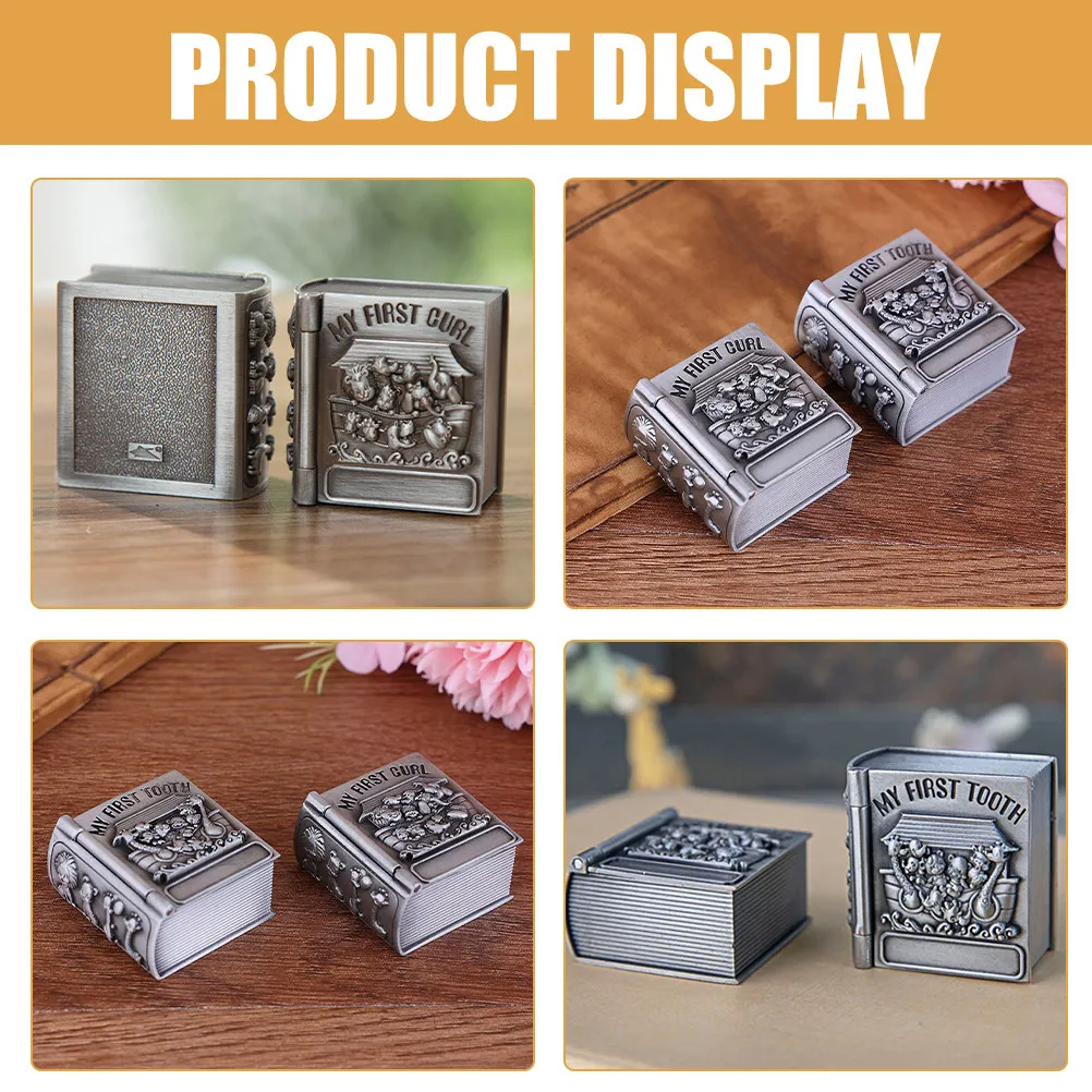 Caja recuerdo para dientes de leche de metal con relieve - imagen 5