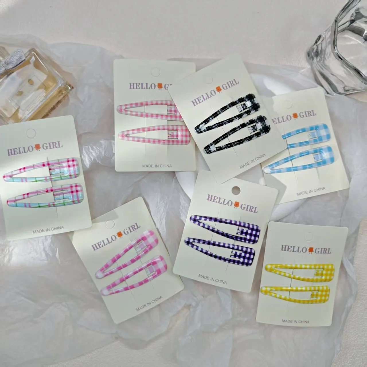 Variedad de colores de los clips