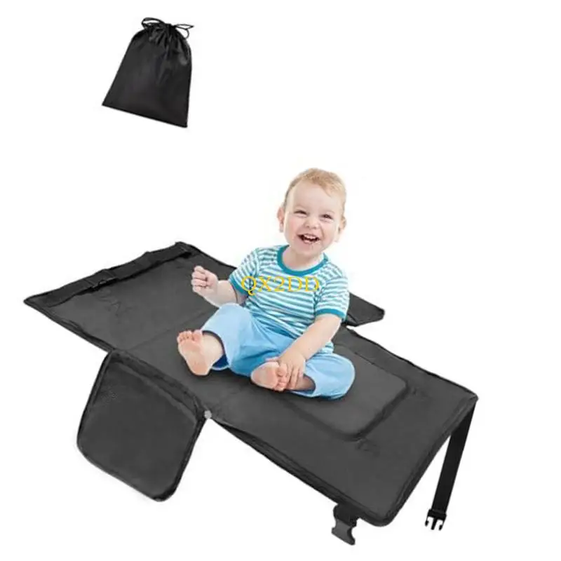 Cama viaje plegable bebé doble altura con bolsillos acceso rápido - imagen 2