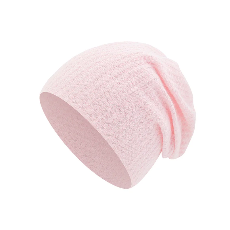 Gorro de punto bebé doble capa – color liso unisex - imagen 3