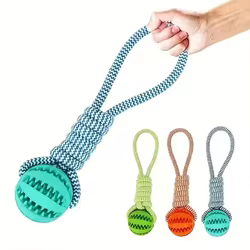 Pelotas dentales para perros pequeños y medianos – Juguete resistente para mordidas