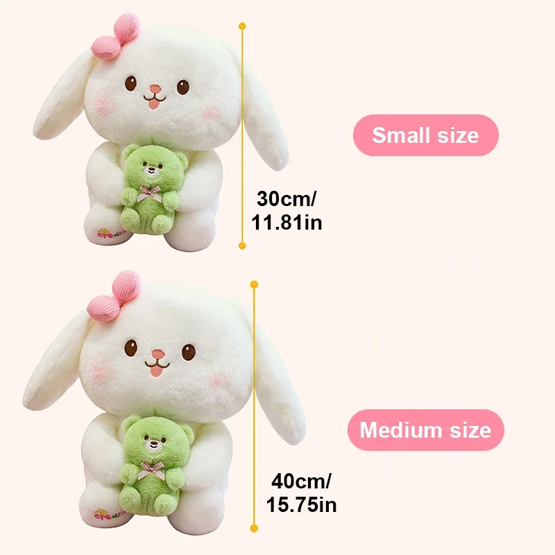 Hug Bear peluche de conejo con orejas colgantes para dormir