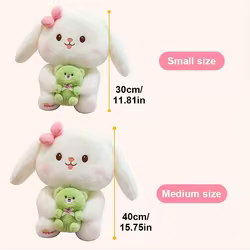 Hug Bear peluche de conejo con orejas colgantes para dormir