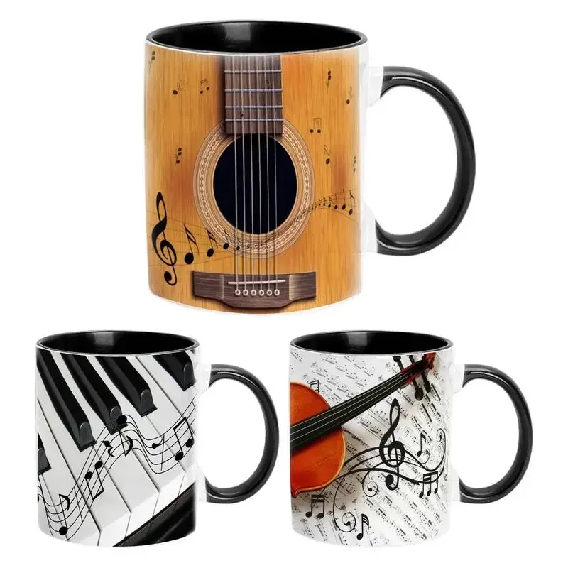 Taza cerámica musical con mango cómodo