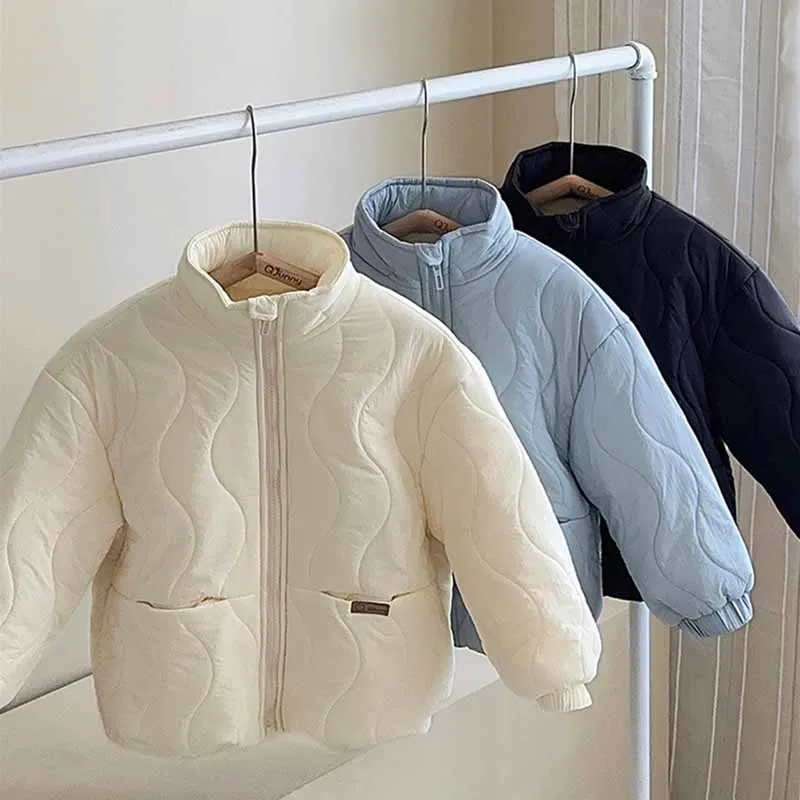 Abrigo acolchado infantil de invierno cálido y ligero tipo parka - imagen 2