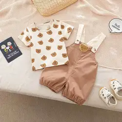 Conjunto MILANCEL para bebé – Camiseta y pelón con oso