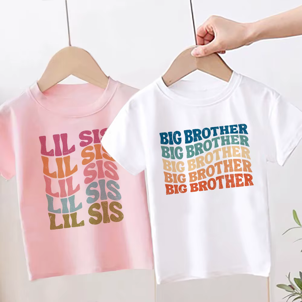 Camisetas gemelas para hermanos – Estampado a juego unisex - imagen 5