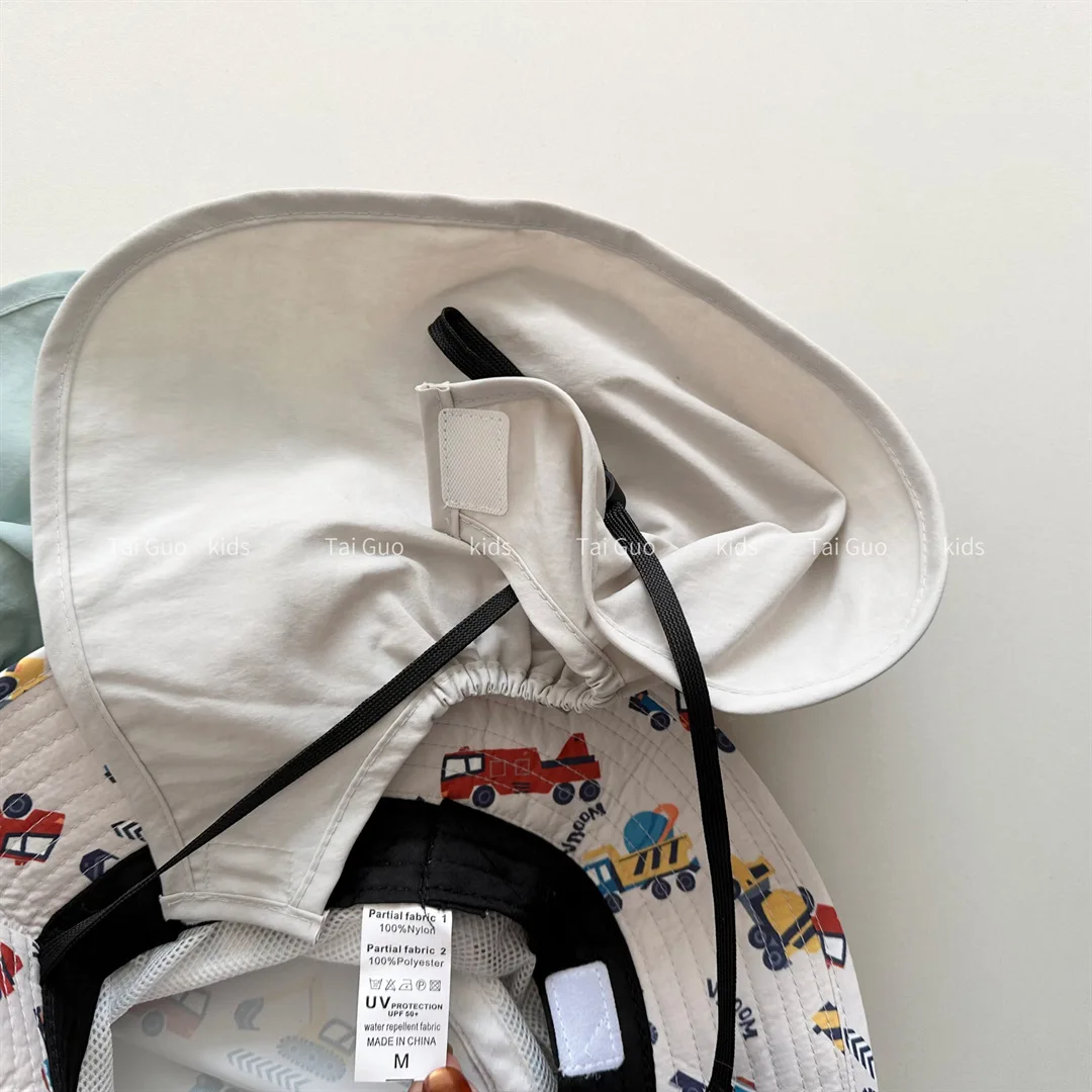MILANCEL sombrero de pescador verano con dinosaurios para niñas - imagen 3