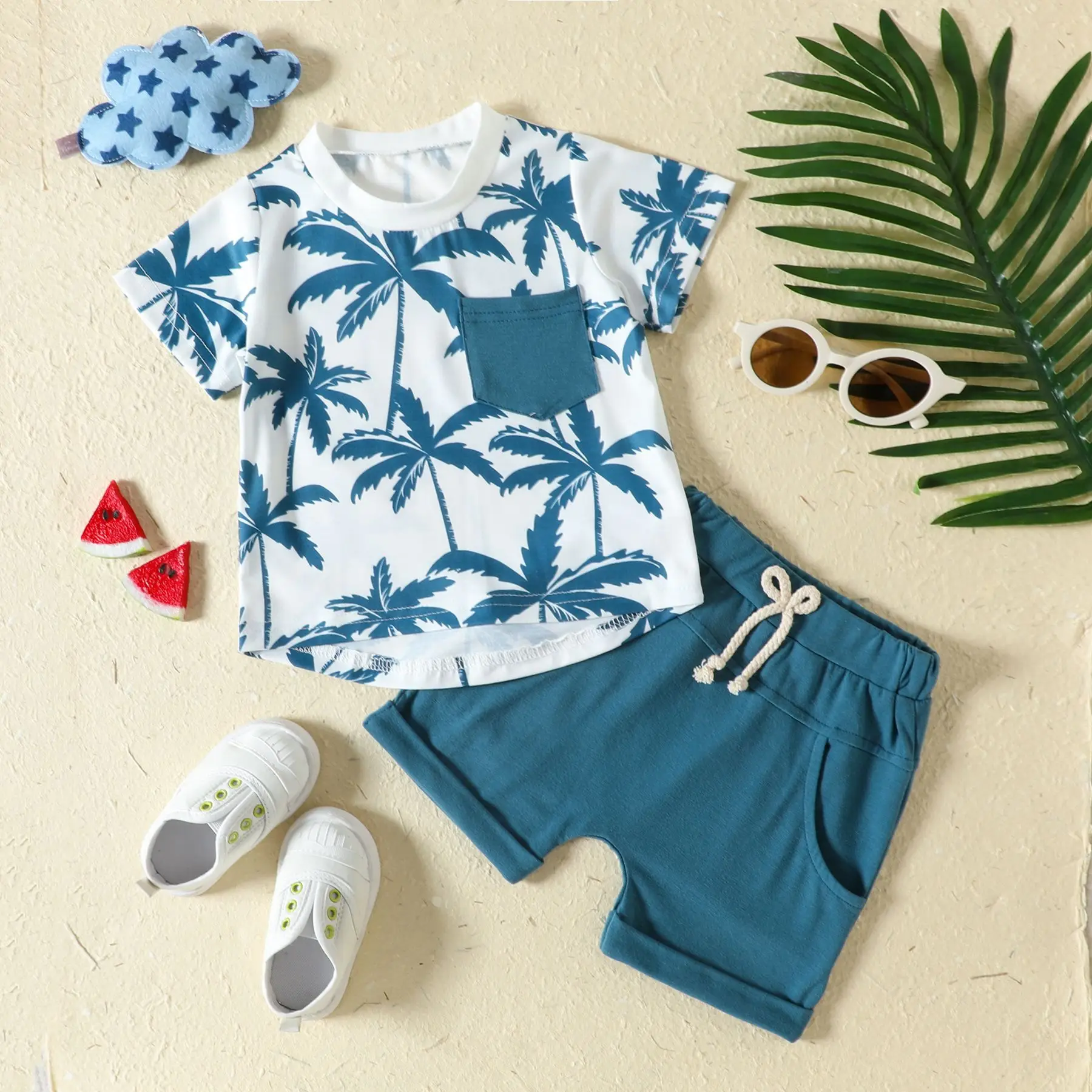 Conjunto de verano para recién nacido: camiseta y pantalón corto - imagen 3
