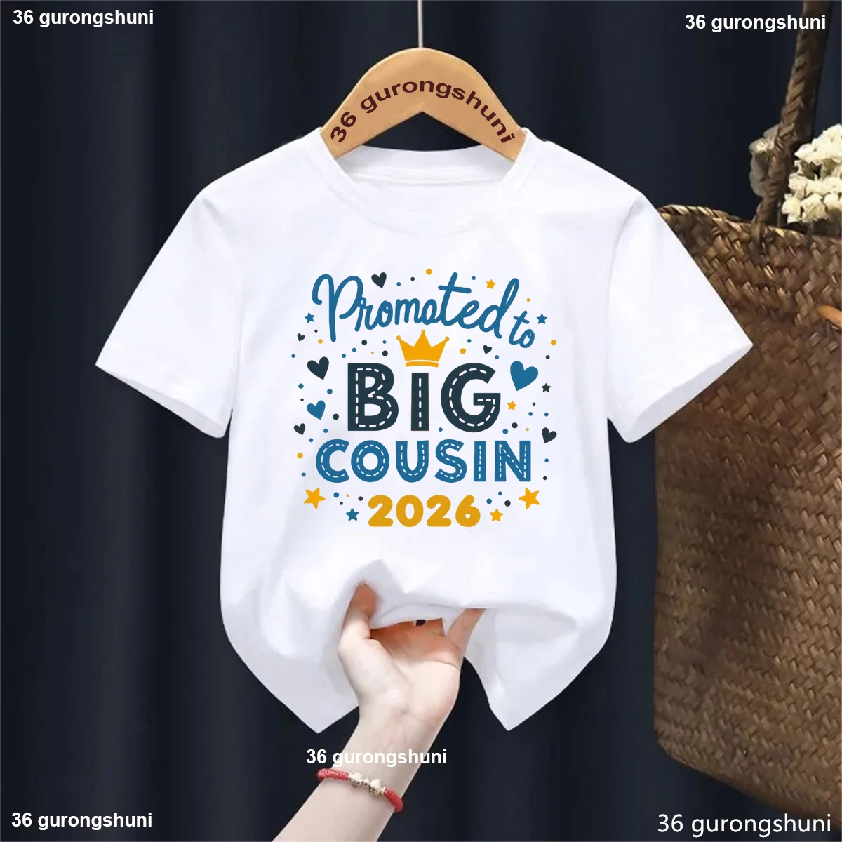 Camiseta de corona para niños y niñas con mensaje de embarazo - imagen 5