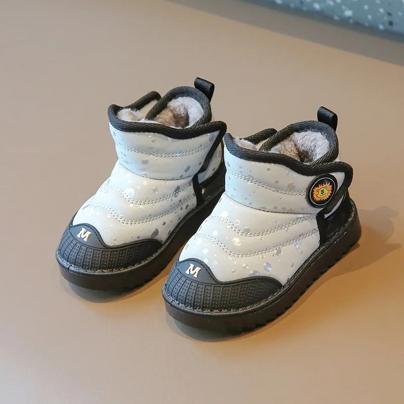 Botas de invierno para niño con suela antideslizante y fondo plano - imagen 4