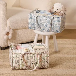 Bolso pañalero floral grande capacidad multifuncional portátil