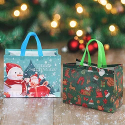 Bolsas de regalo no tejidas de Navidad y Año Nuevo rojas festivas