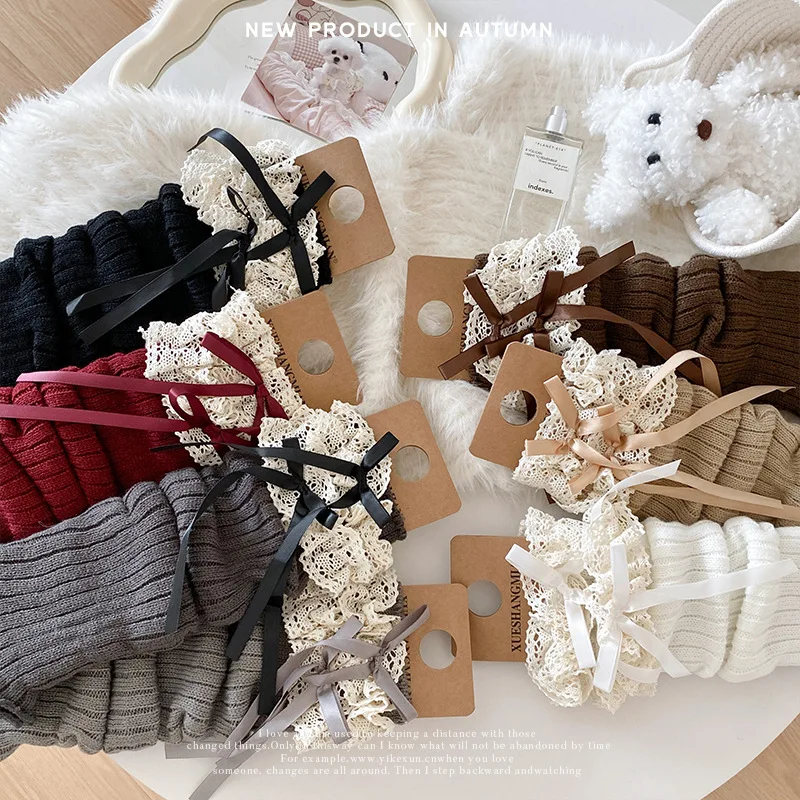 Calentadores de piernas con lazo decorativo para niños y niñas - imagen 3