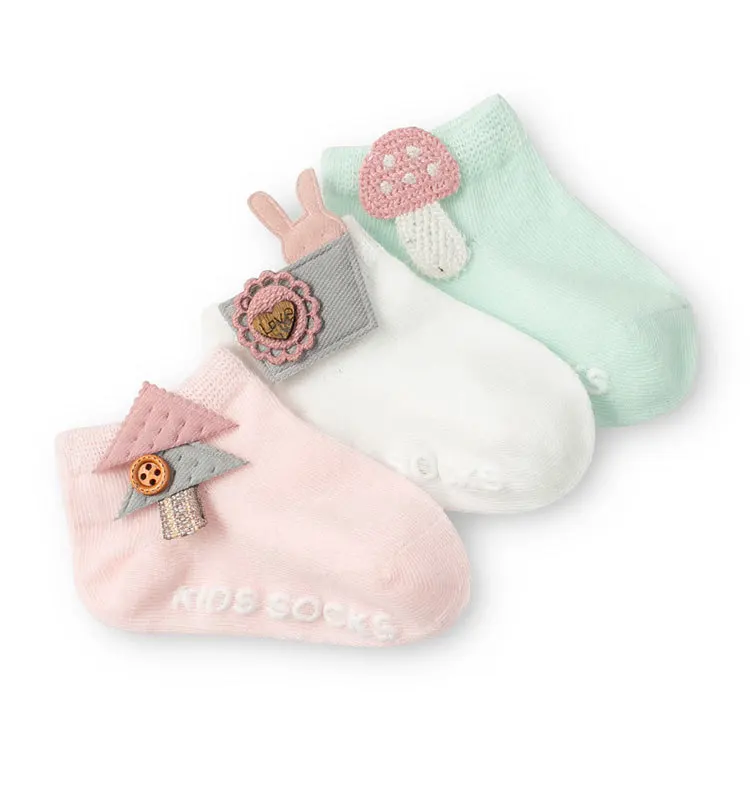 Calcetines de bebé con suela antideslizante y diseños divertidos 0-3 años - imagen 2