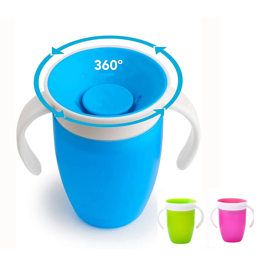 Taza mágica antigoteo giratoria para bebé – Aprendizaje de beber - imagen 5