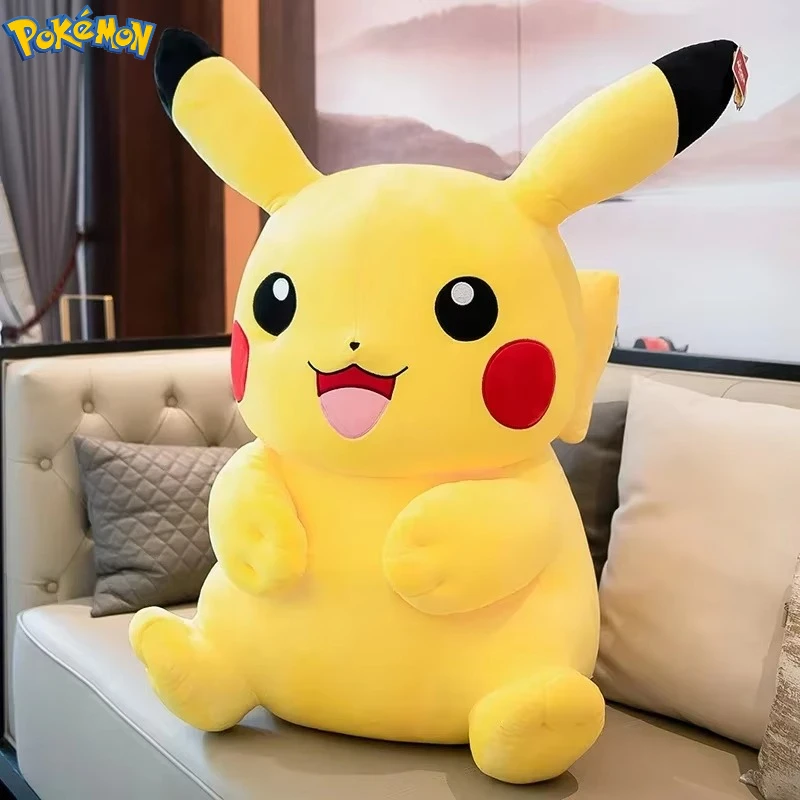 Peluche Pikachu tierno de Pokémon, muñeco suave para niños y regalo