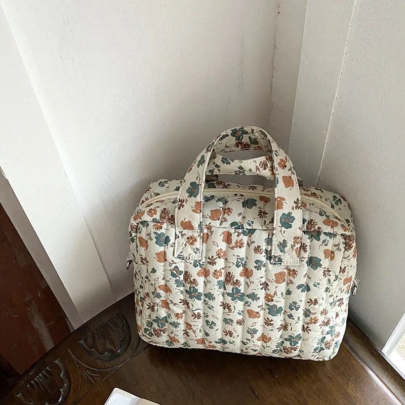 Bolsa de pañales portátil para carro y cochecito con estampado - imagen 3