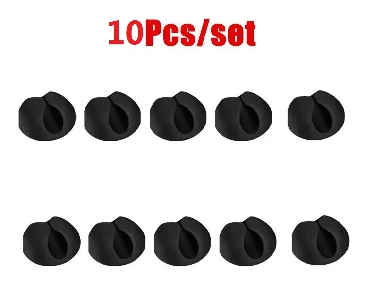 Vvocci organizador de cables silicona con clips para escritorio - imagen 4
