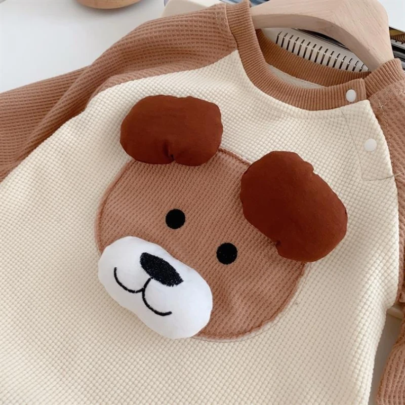 Pelele con capucha de oso para bebés